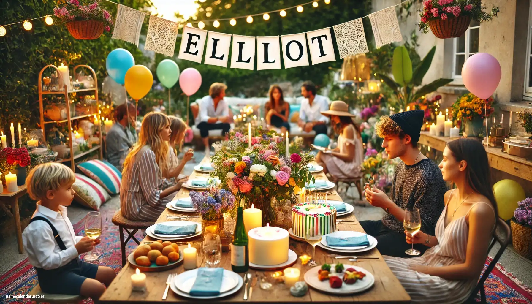 Celebración del onomástico y del nombre - Elliot