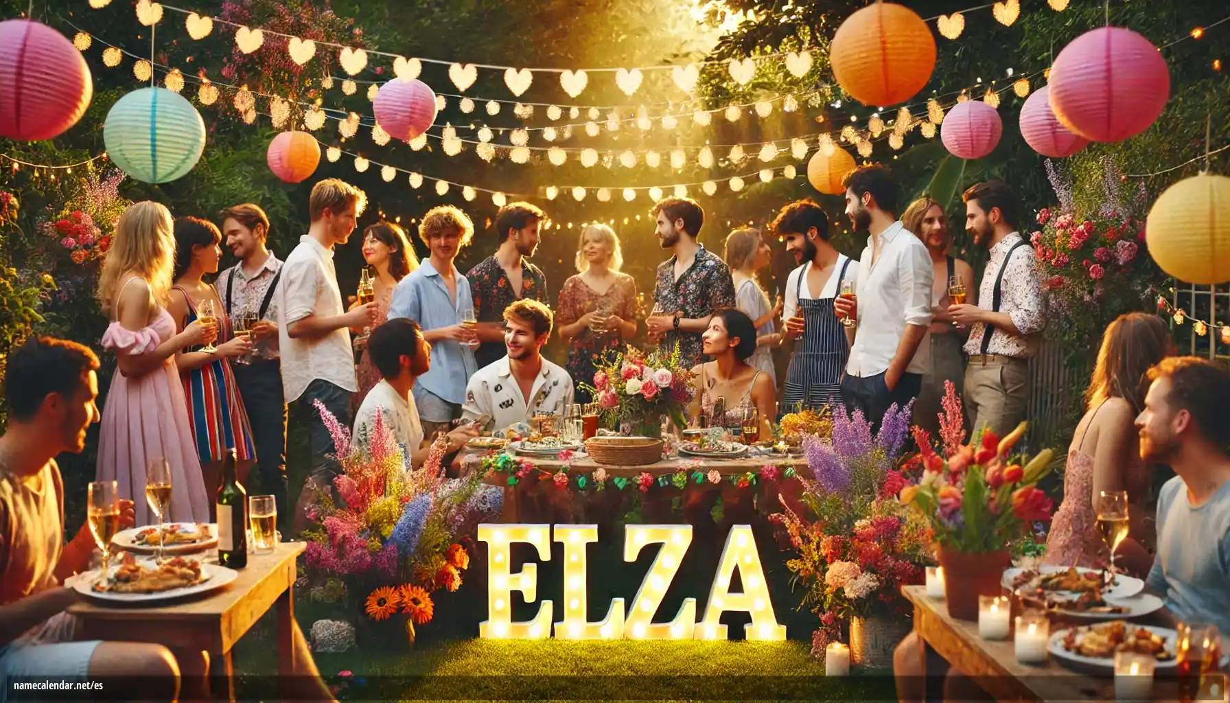 Celebración del onomástico y del nombre - Elza