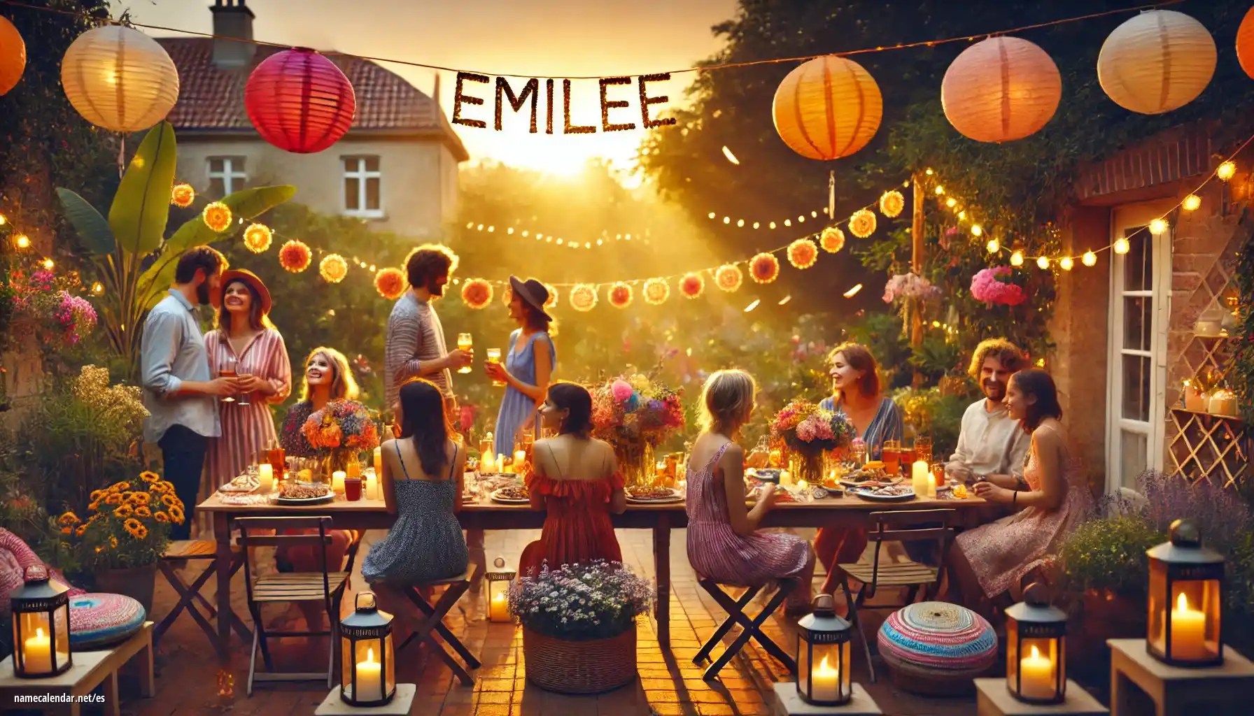 Celebración del onomástico y del nombre - Emilee