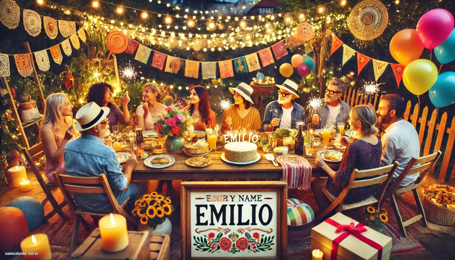 Celebración del onomástico y del nombre - Emilio