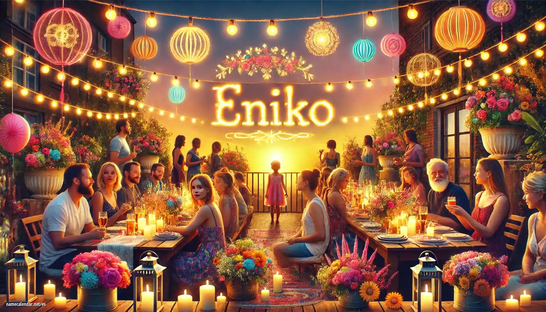 Celebración del onomástico y del nombre - Enikő