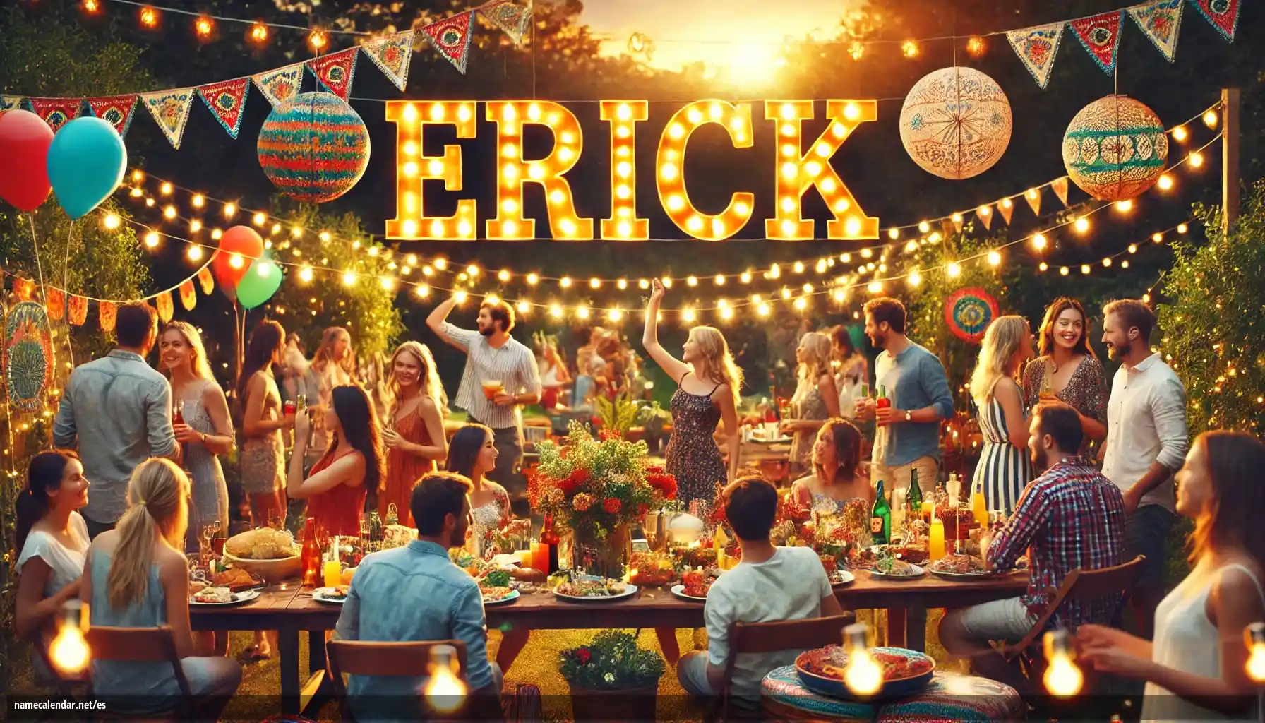 Celebración del onomástico y del nombre - Erick