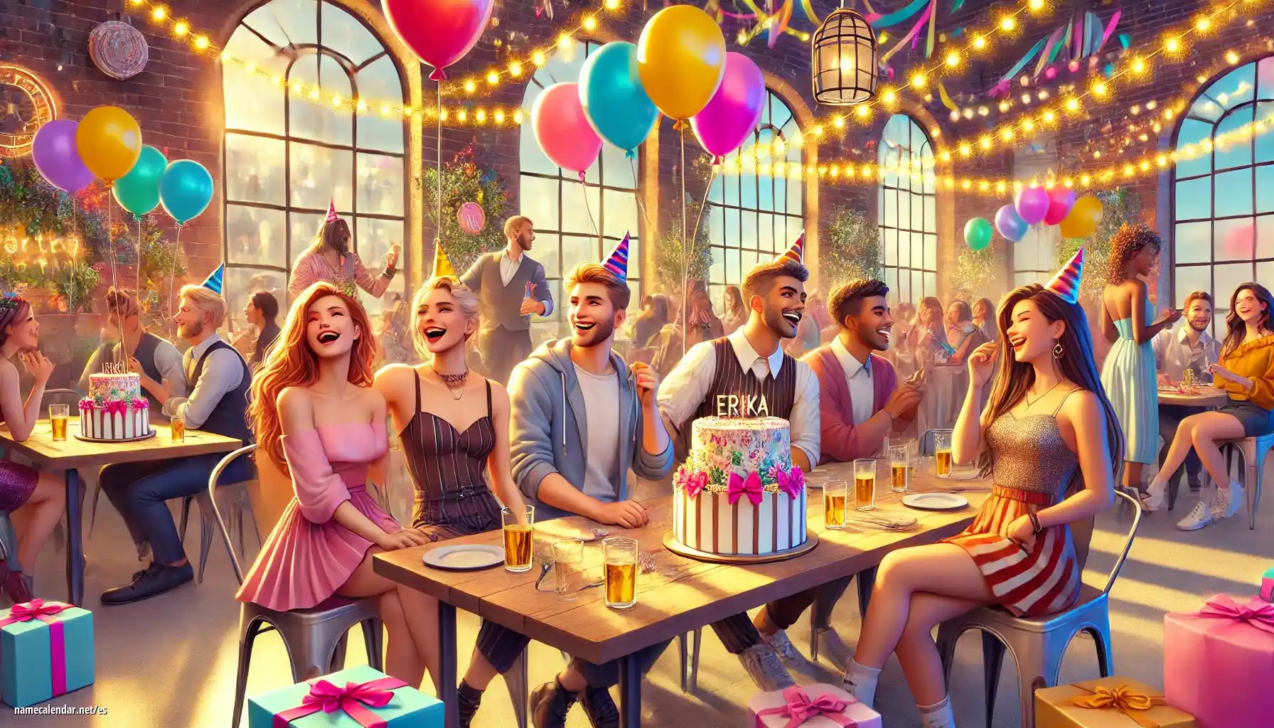 Celebración del onomástico y del nombre - Erika