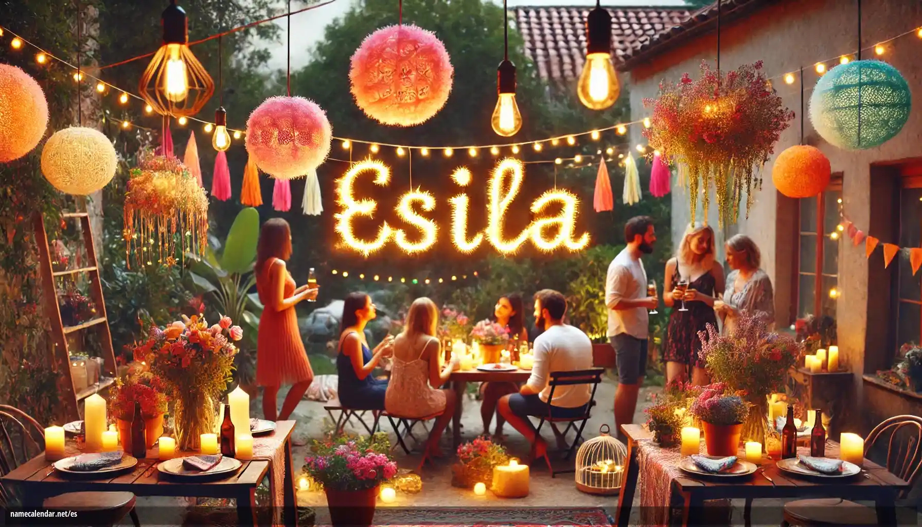 Celebración del onomástico y del nombre - Esila