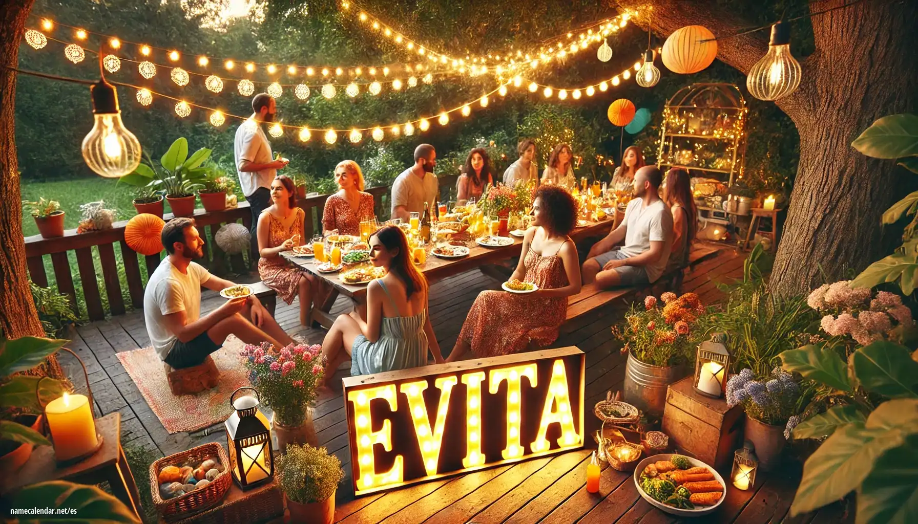 Celebración del onomástico y del nombre - Evita