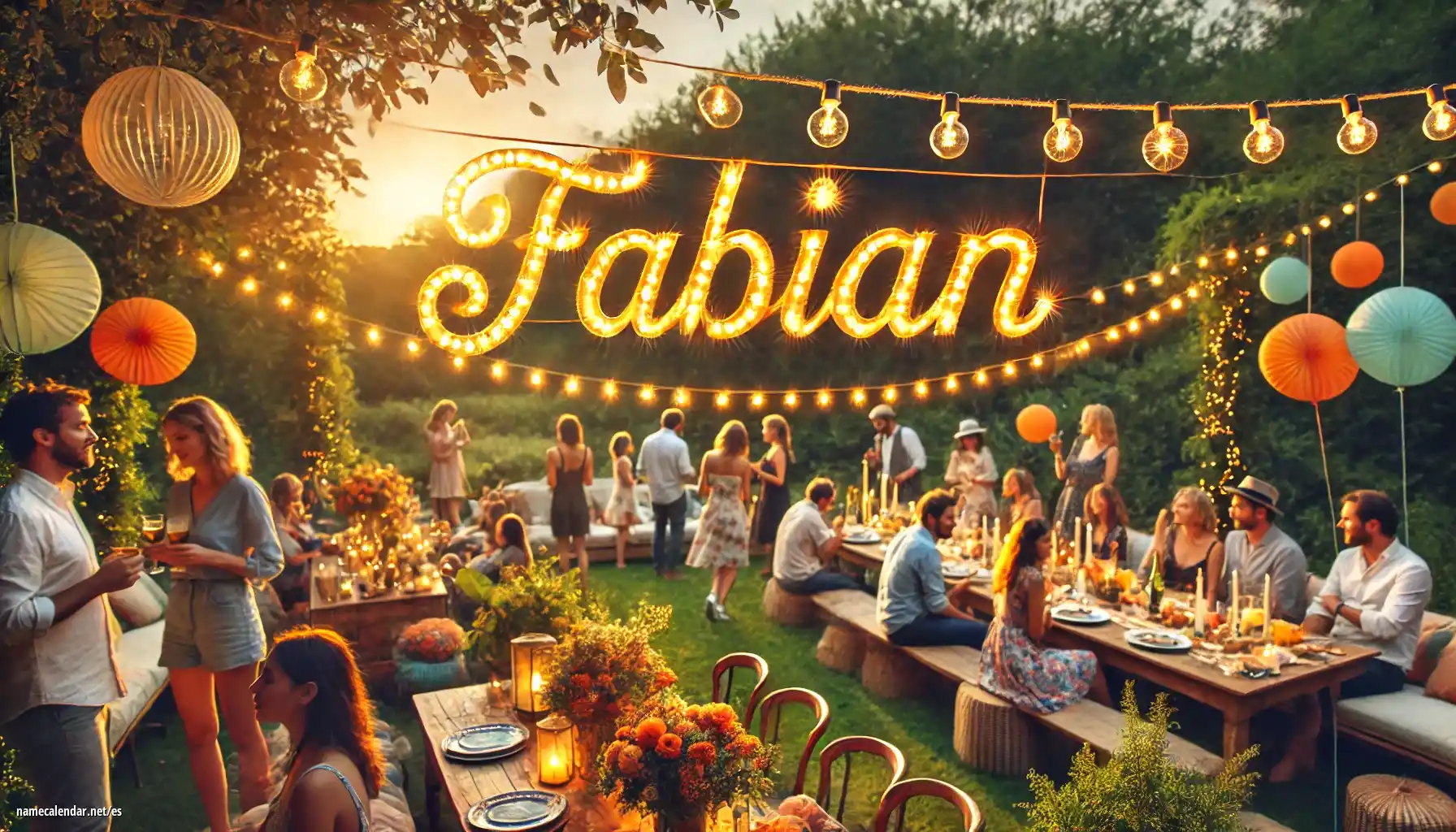 Celebración del onomástico y del nombre - Fabian