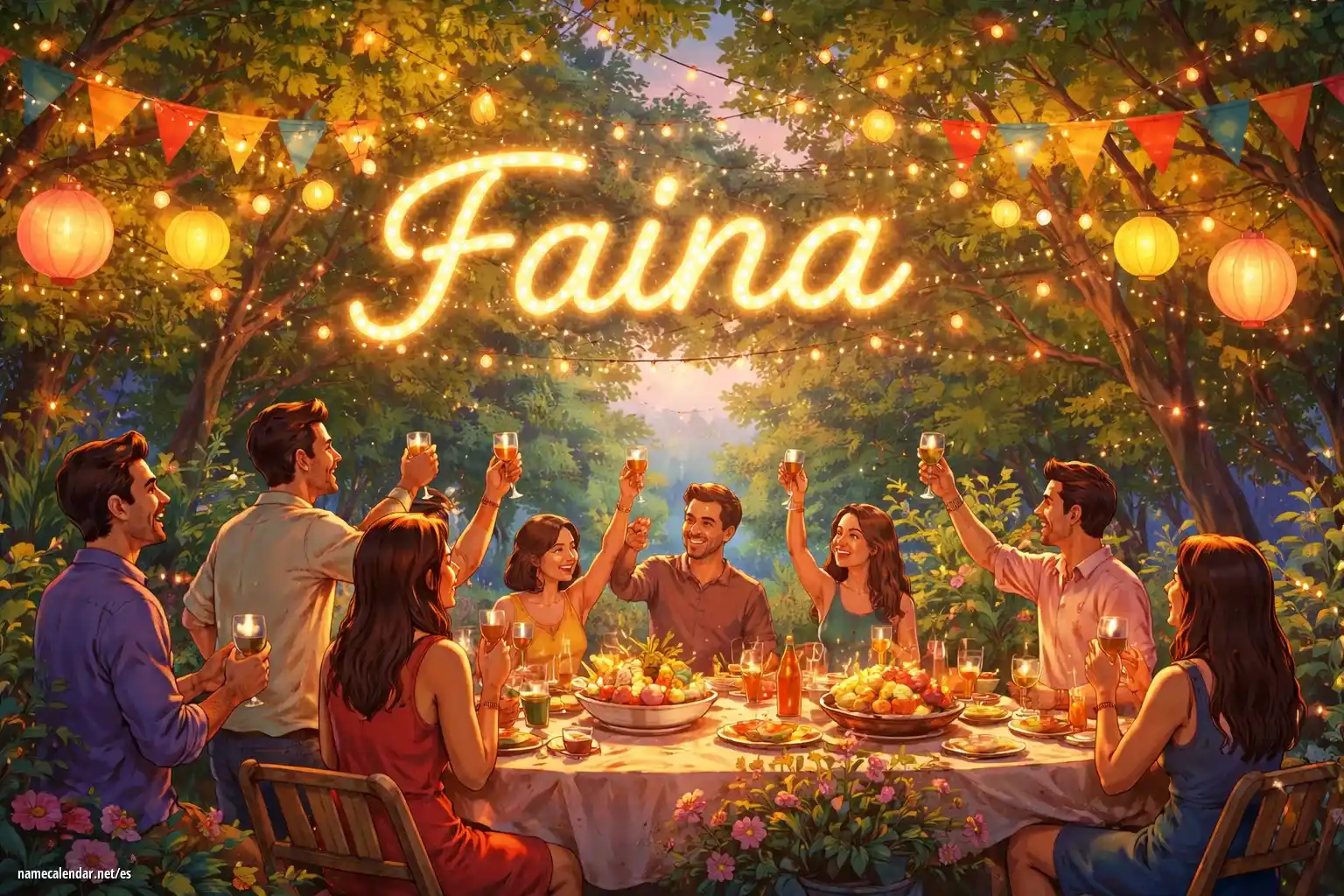 Celebración del onomástico y del nombre - Faina