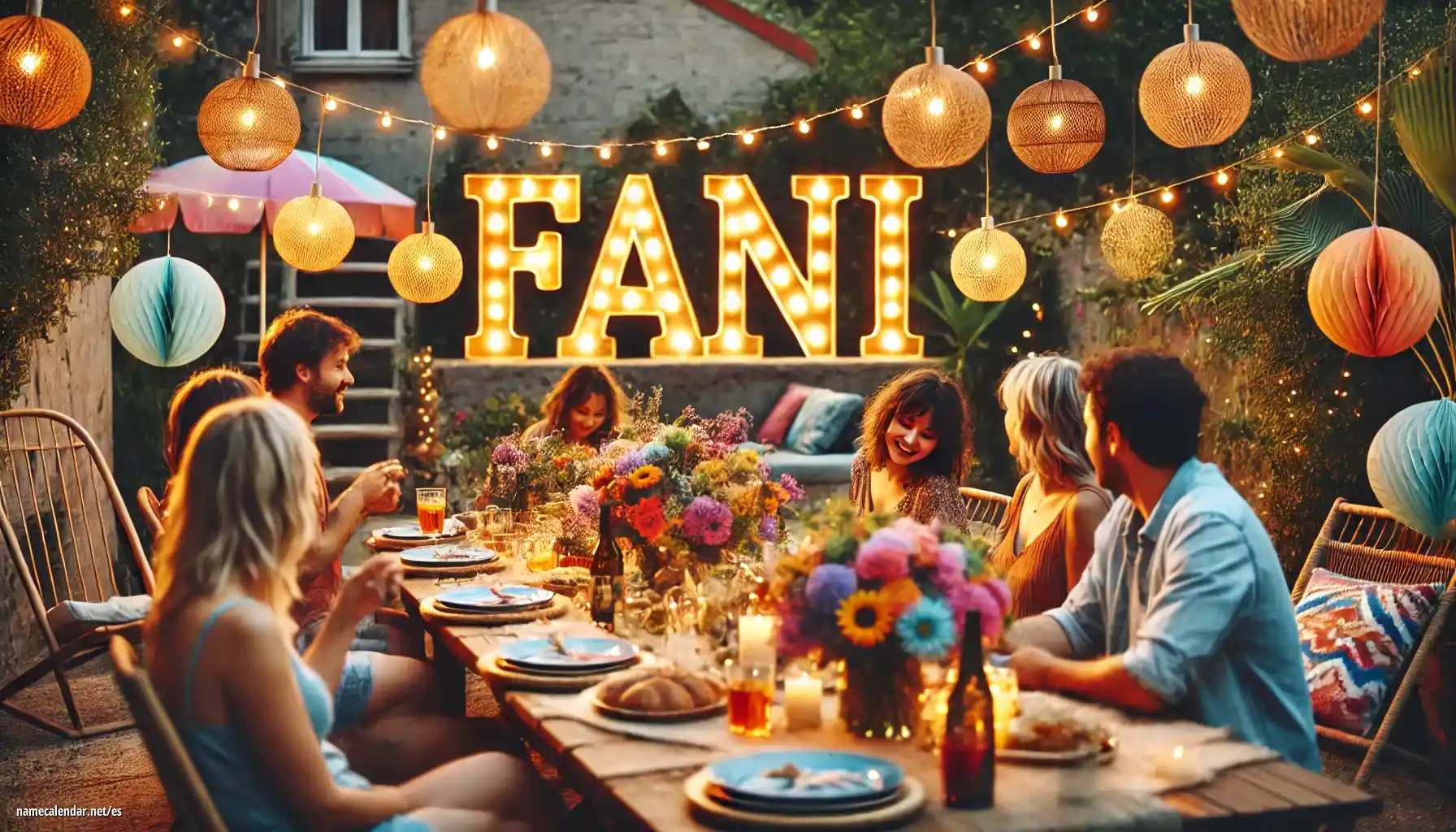 Celebración del onomástico y del nombre - Fani