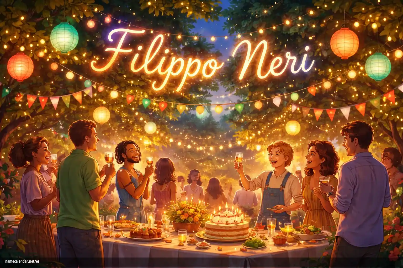 Celebración del onomástico y del nombre - Filippo Neri