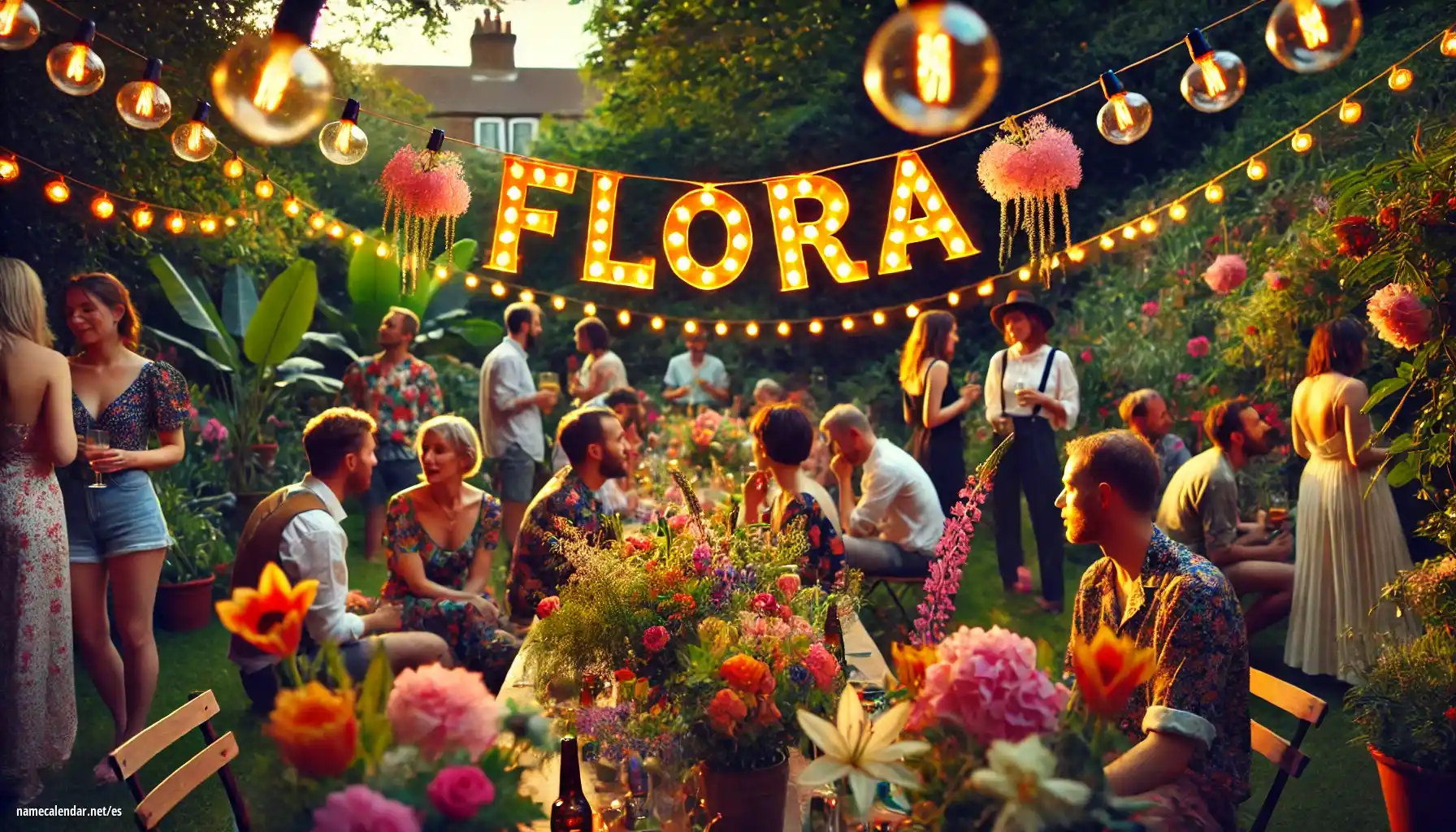 Celebración del onomástico y del nombre - Flóra