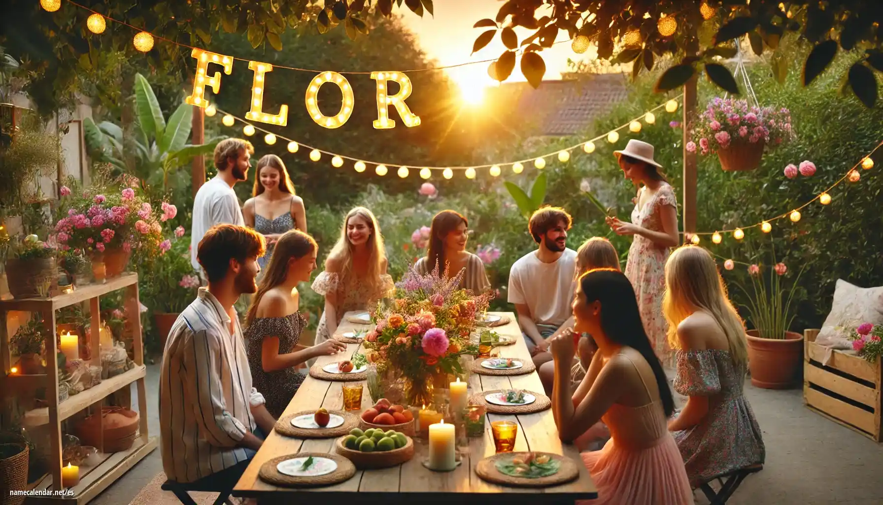 Celebración del onomástico y del nombre - Flor