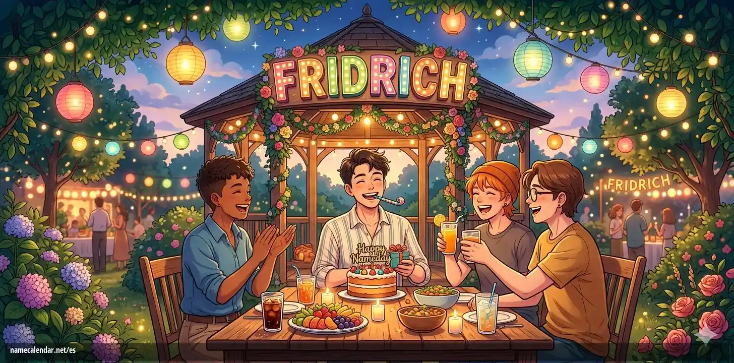Celebración del onomástico y del nombre - Fridrich