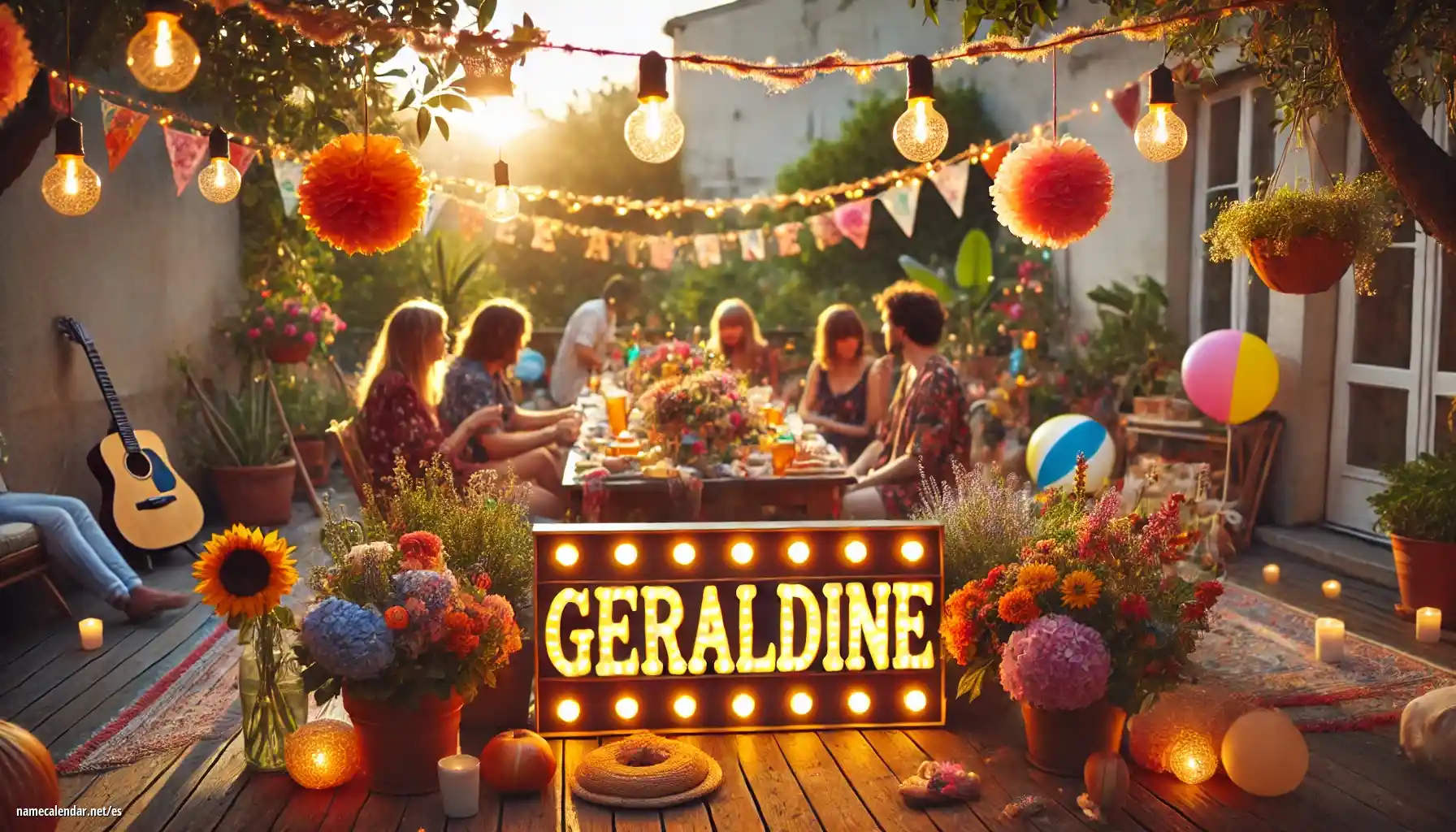 Celebración del onomástico y del nombre - Géraldine