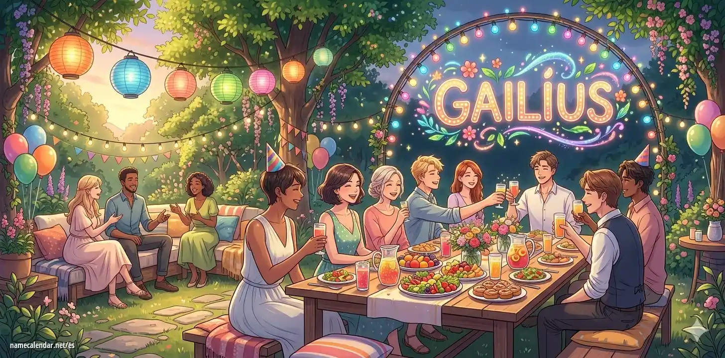 Celebración del onomástico y del nombre - Gailius