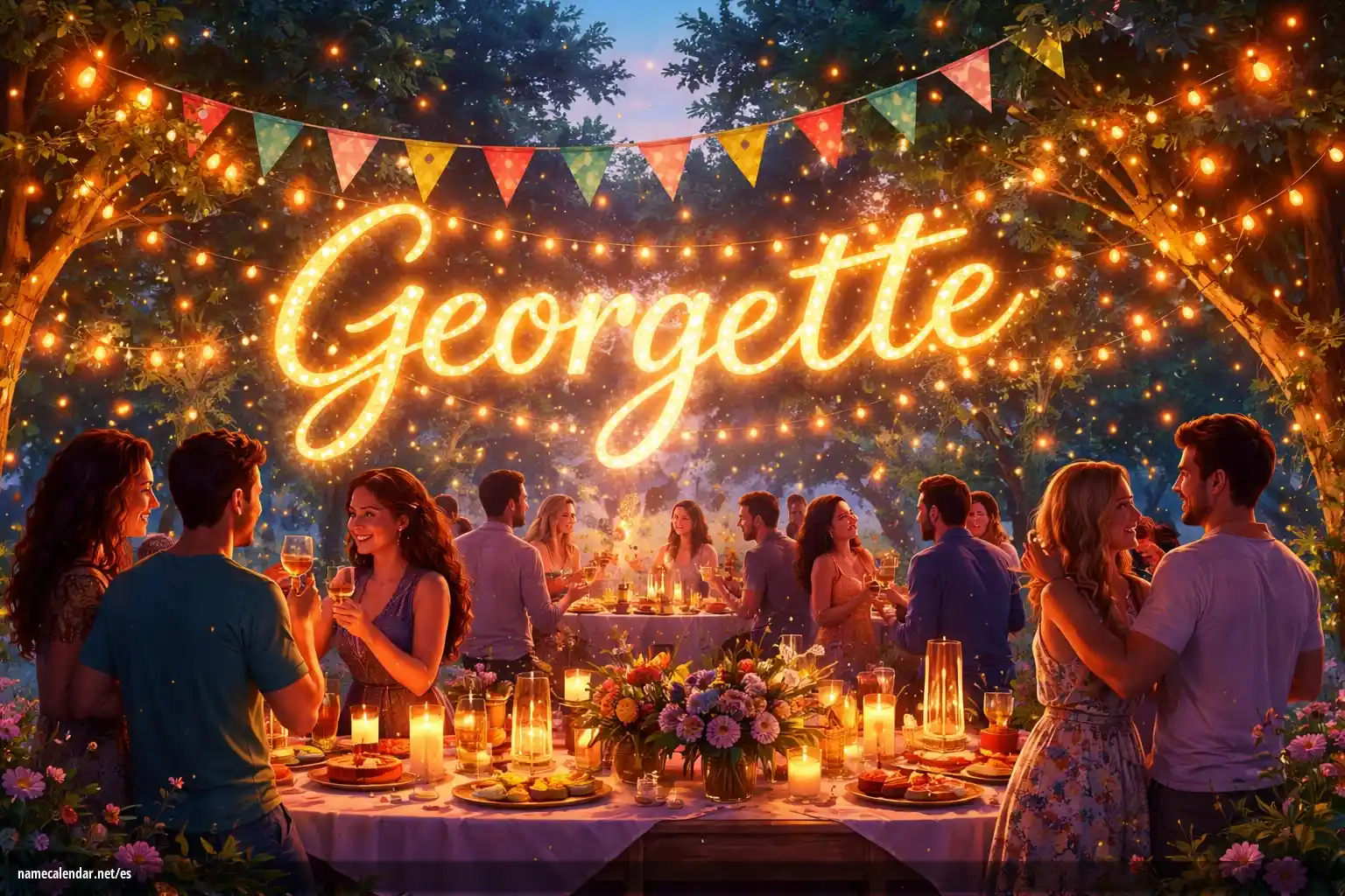 Celebración del onomástico y del nombre - Georgette