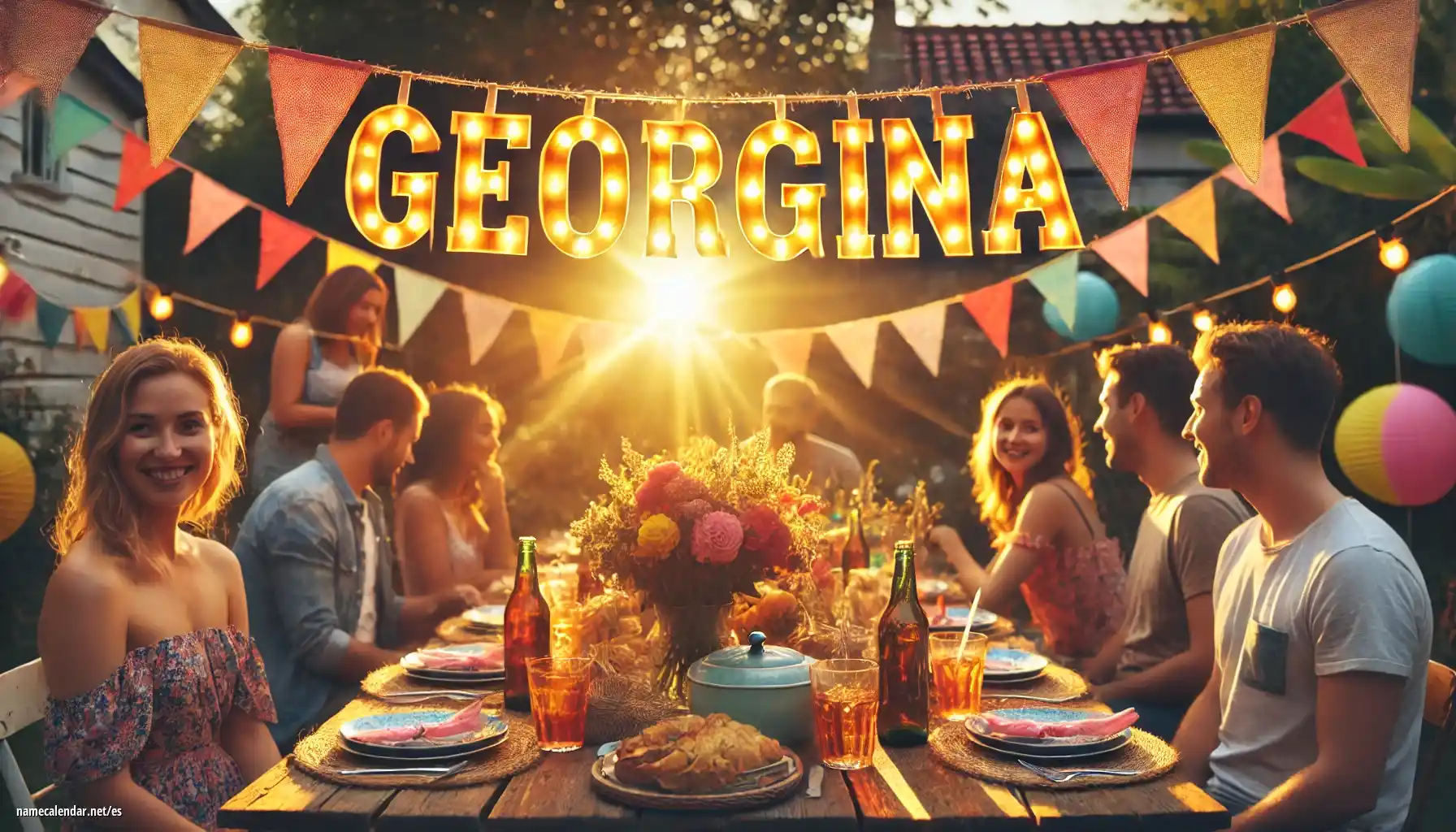 Celebración del onomástico y del nombre - Georgina