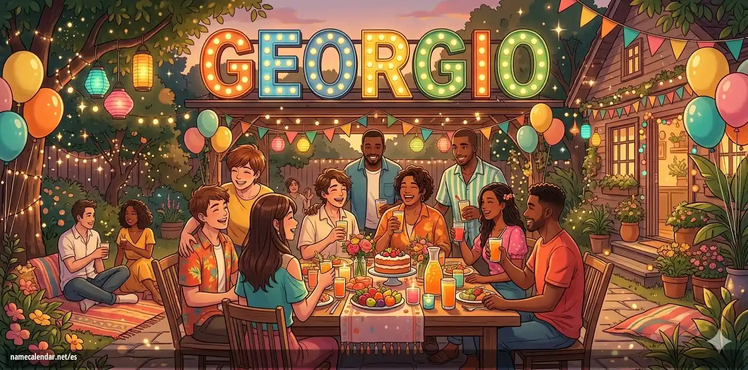 Celebración del onomástico y del nombre - Georgio