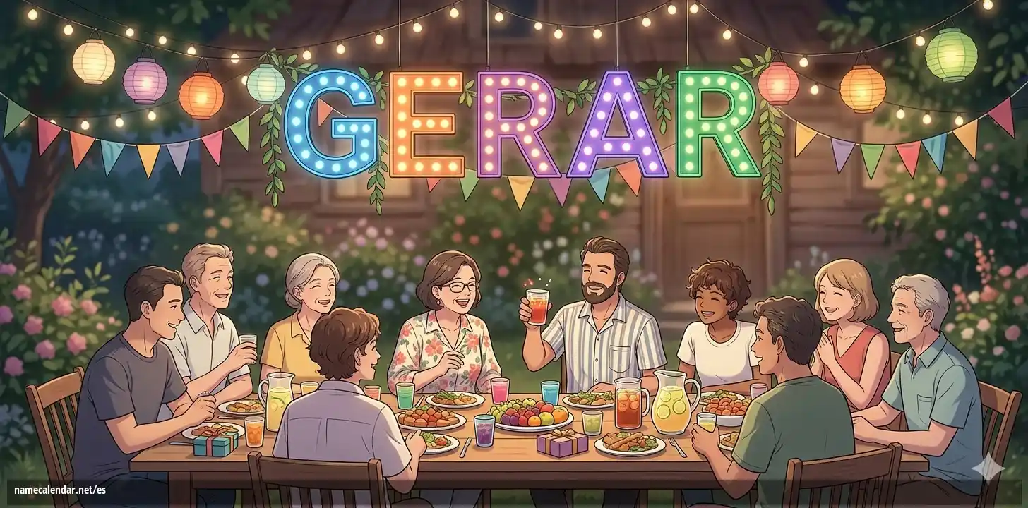Celebración del onomástico y del nombre - Gerar