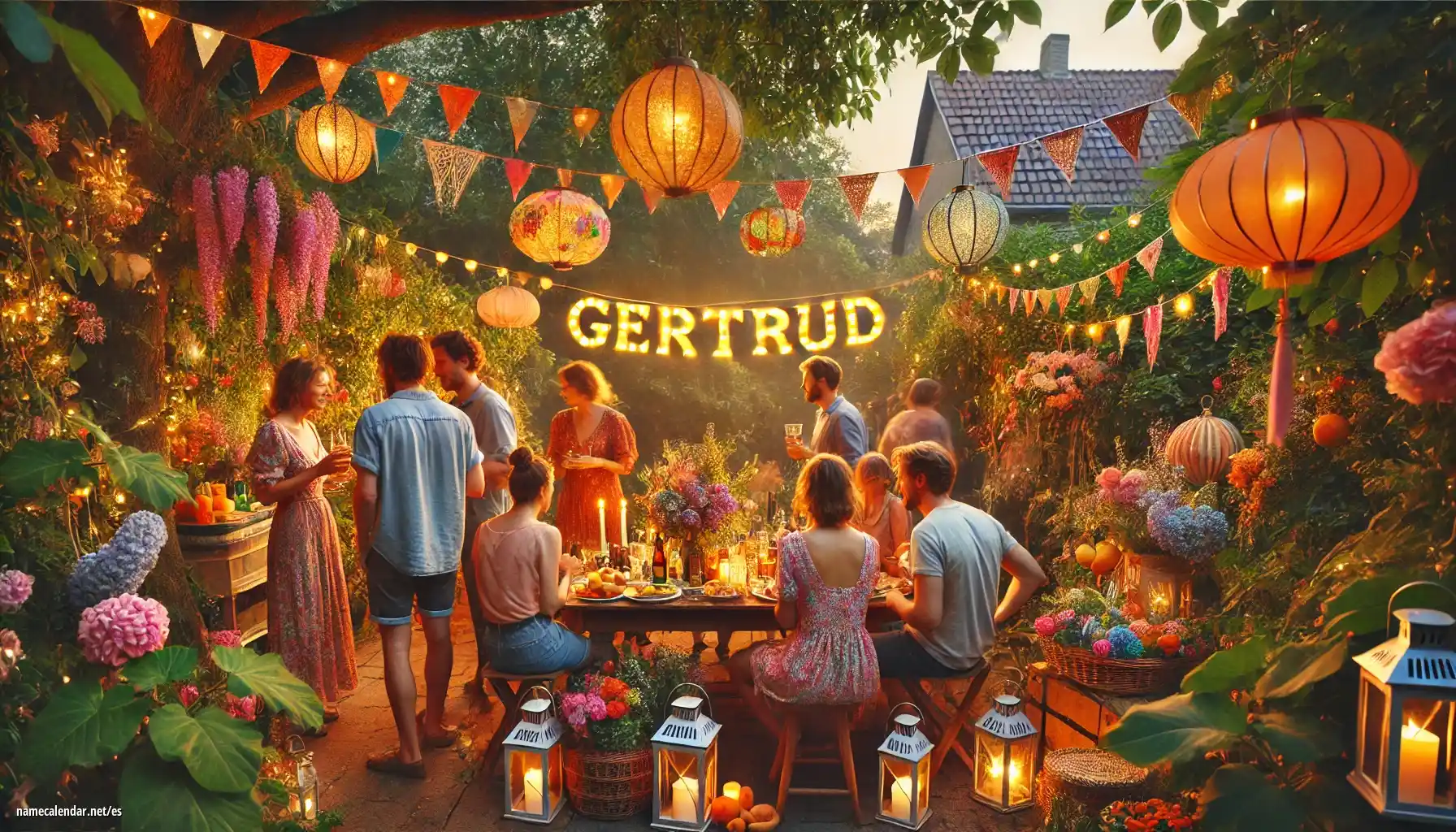 Celebración del onomástico y del nombre - Gertrúd