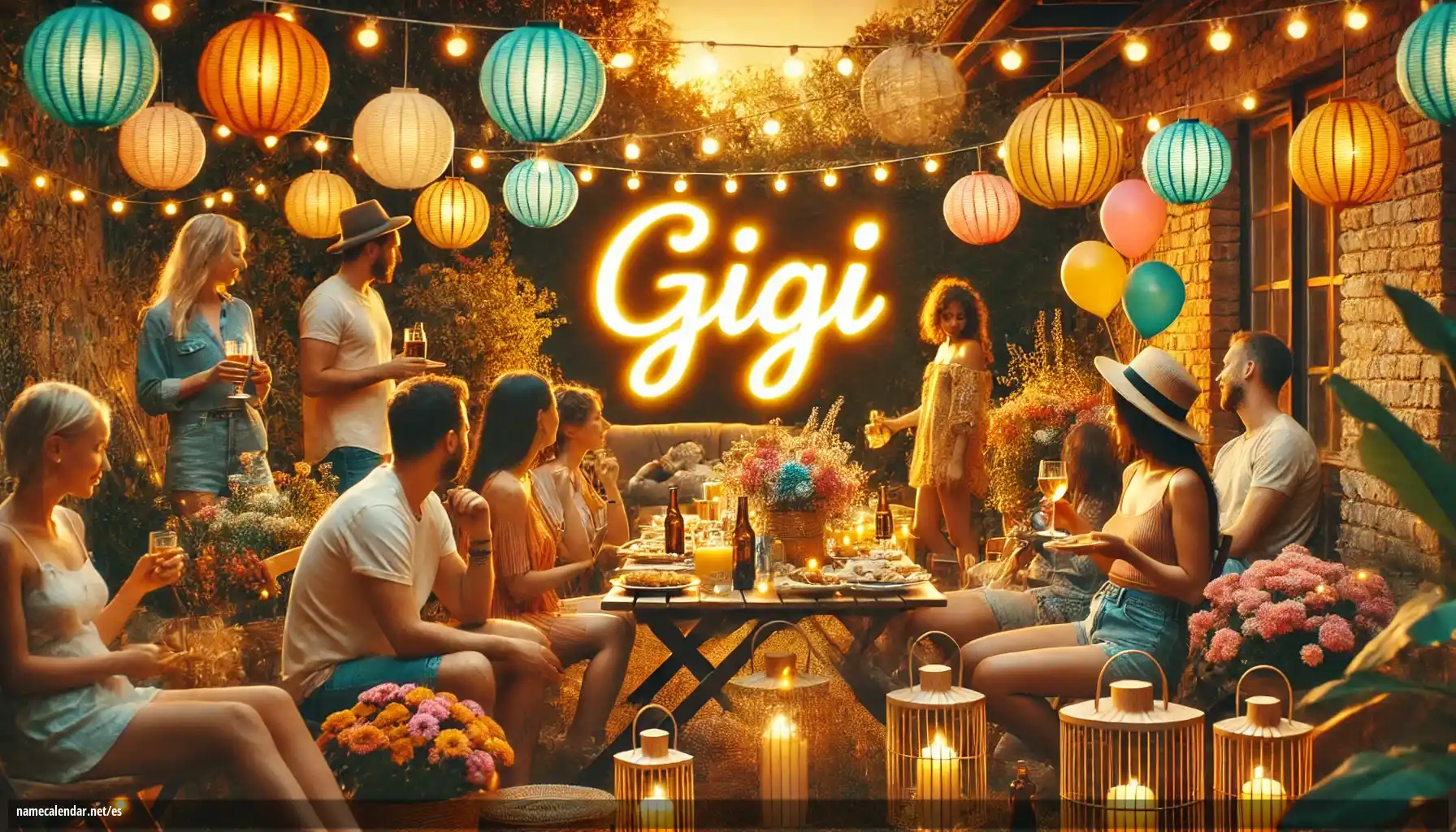 Celebración del onomástico y del nombre - Gigi