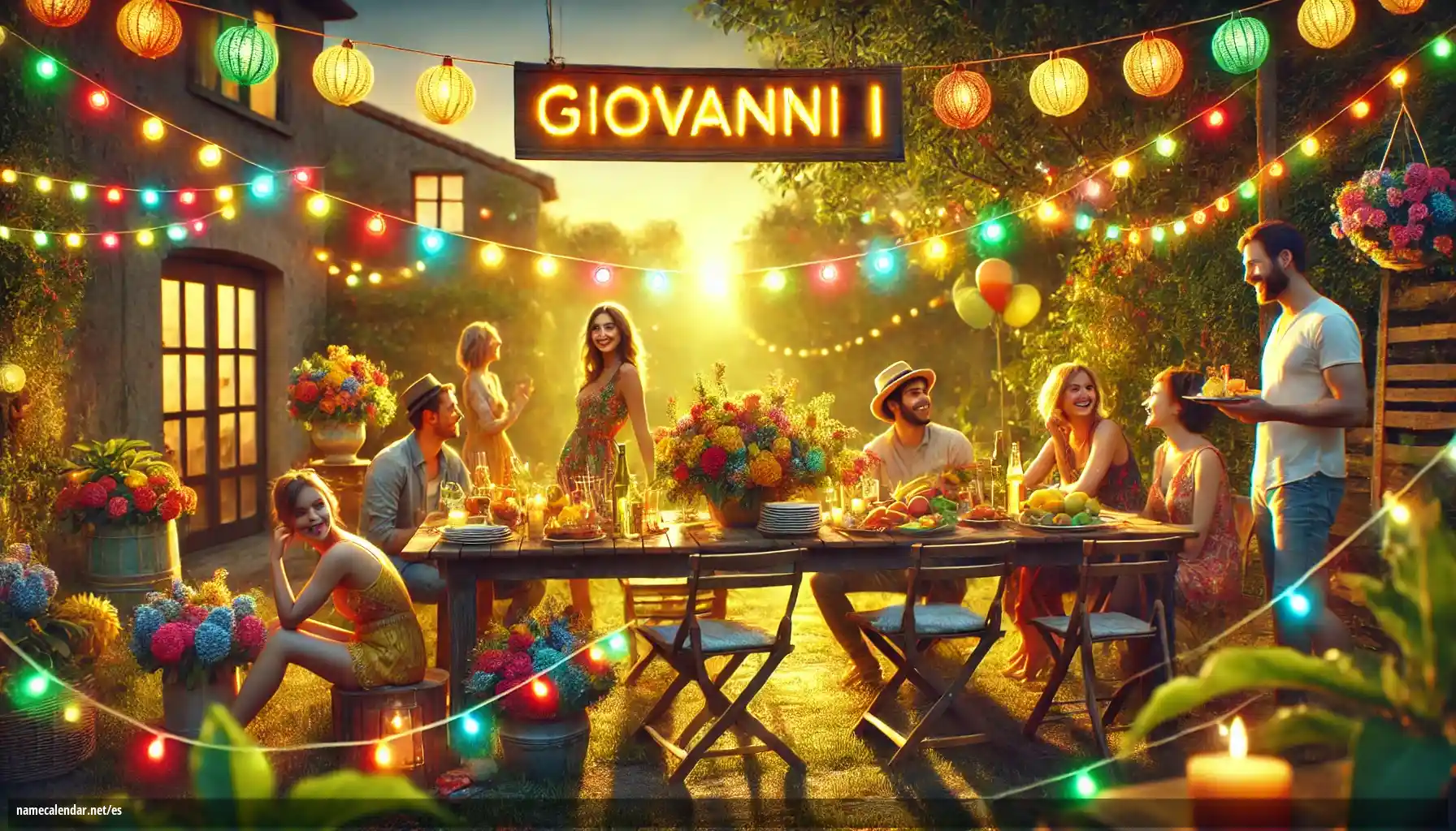 Celebración del onomástico y del nombre - Giovanni I