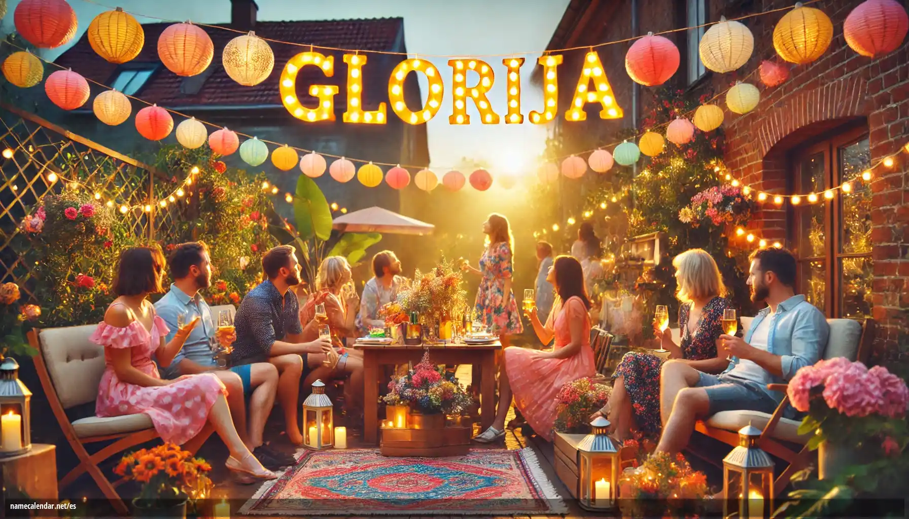 Celebración del onomástico y del nombre - Glorija