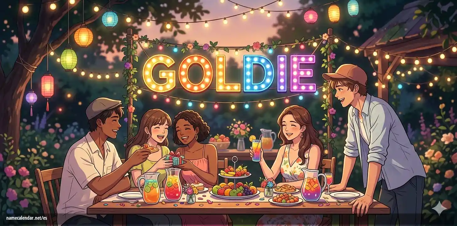 Celebración del onomástico y del nombre - Goldie