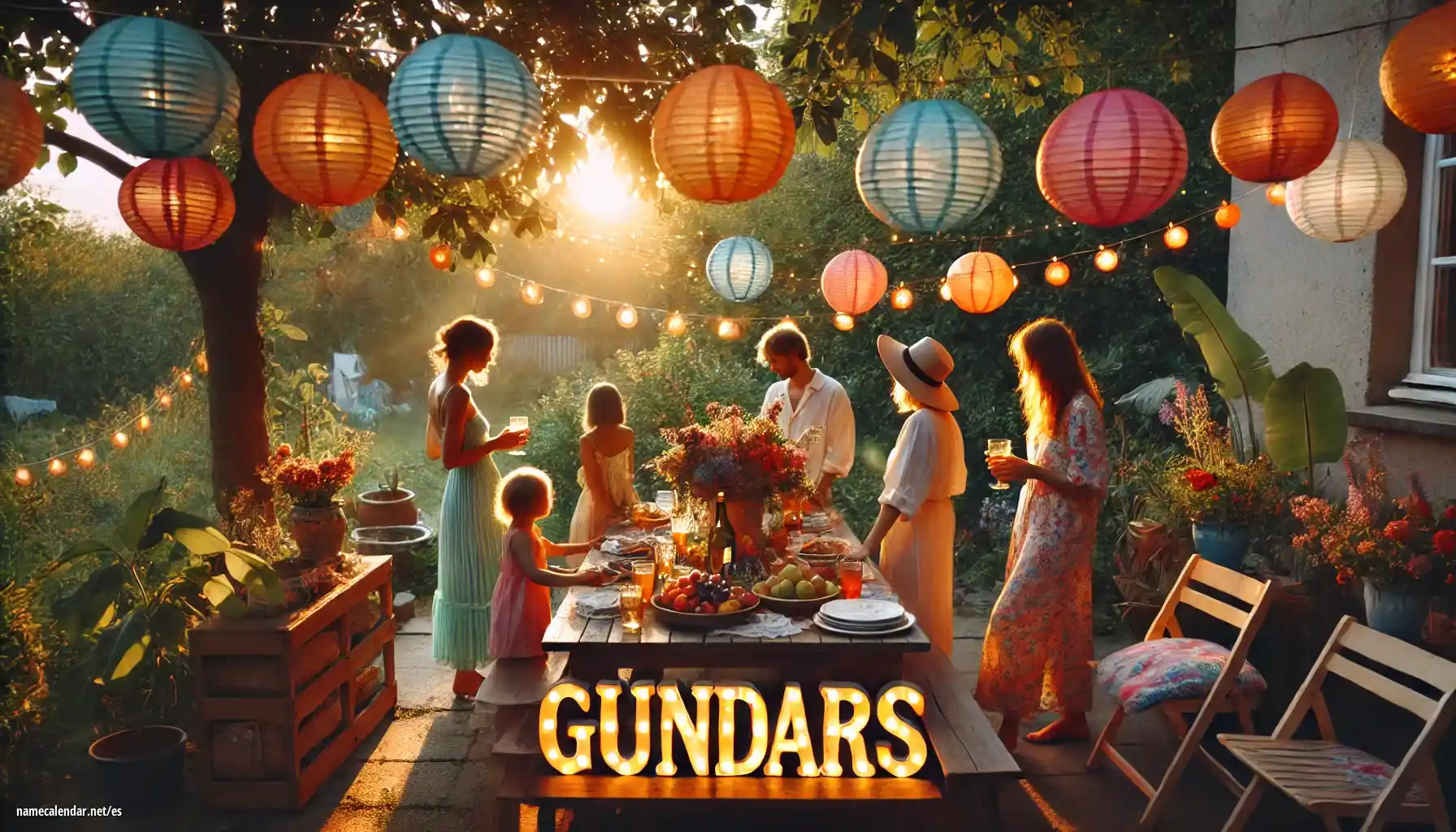 Celebración del onomástico y del nombre - Gundars