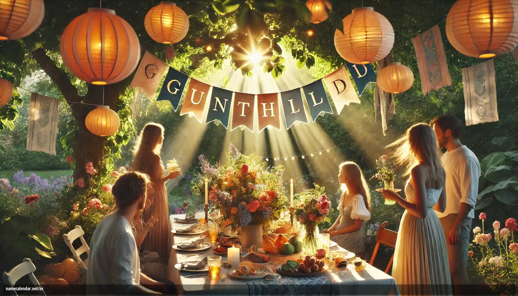 Celebración del onomástico y del nombre - Gunthild