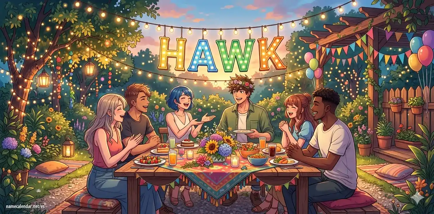 Celebración del onomástico y del nombre - Hawk