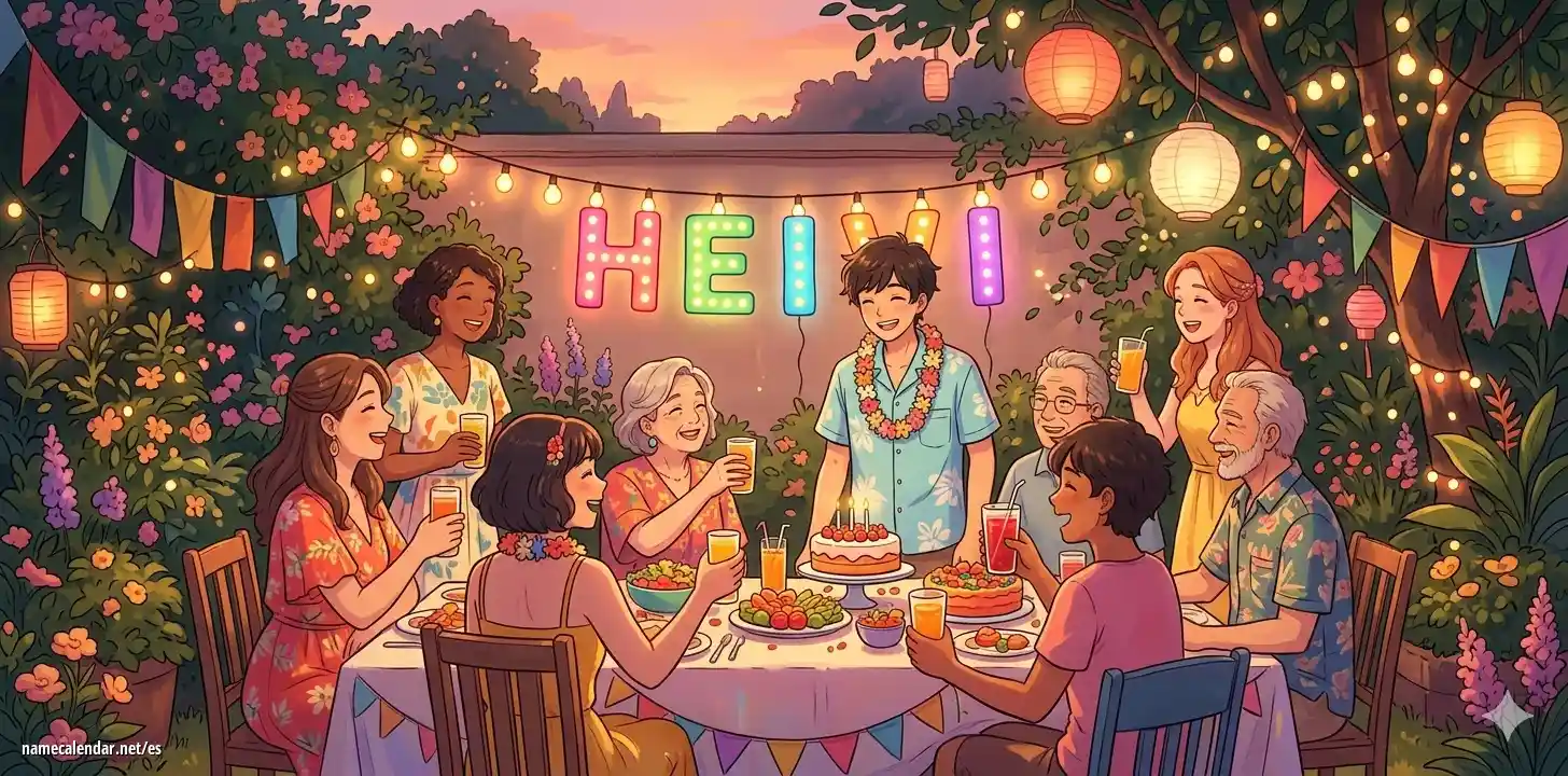 Celebración del onomástico y del nombre - Heivi