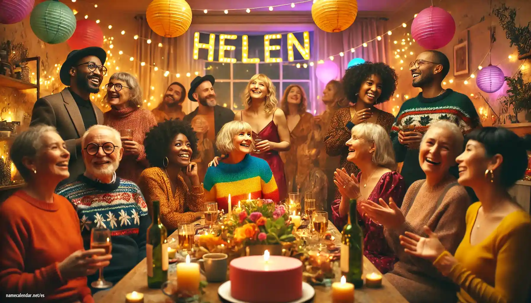 Celebración del onomástico y del nombre - Helen