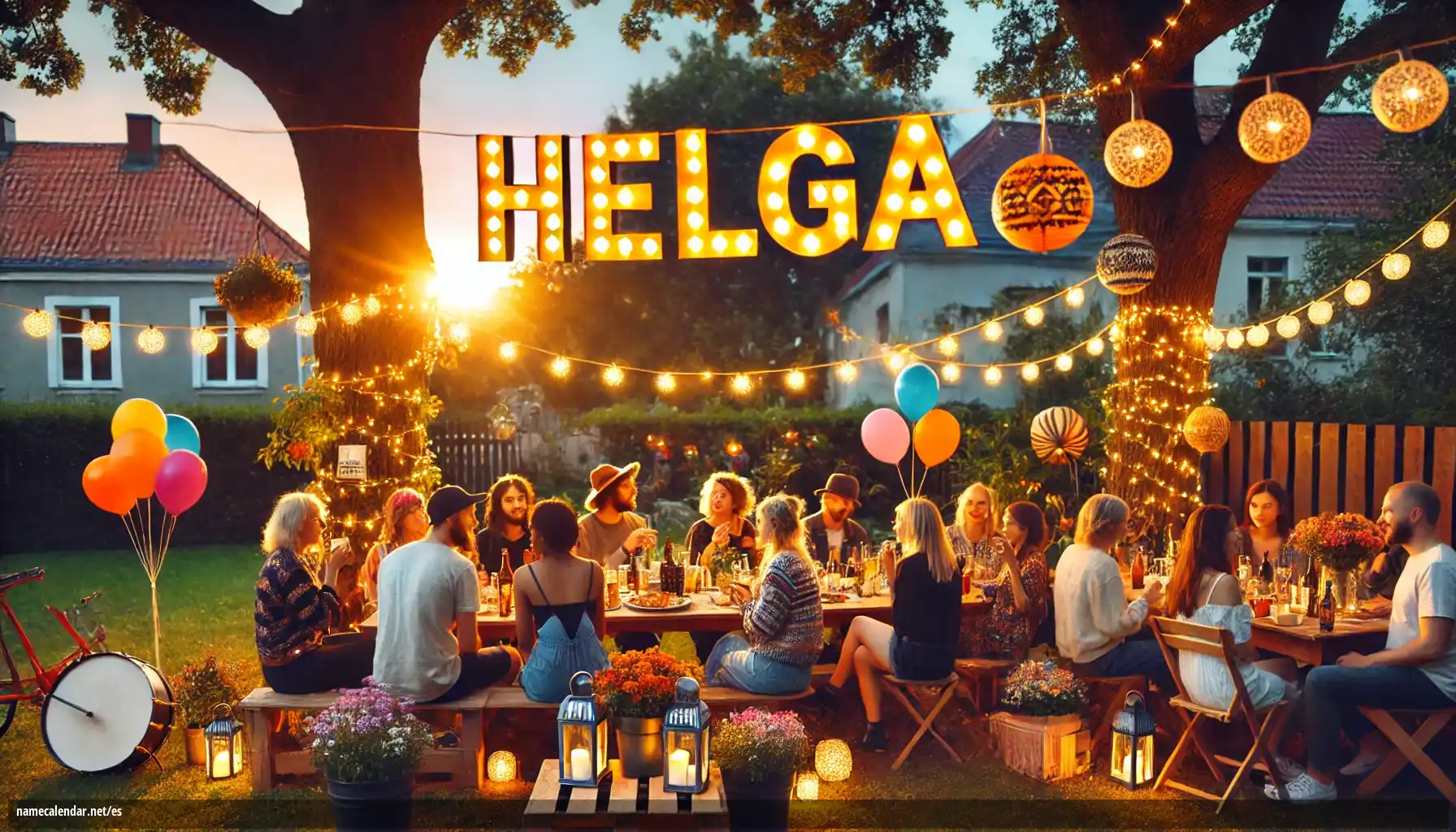 Celebración del onomástico y del nombre - Helga