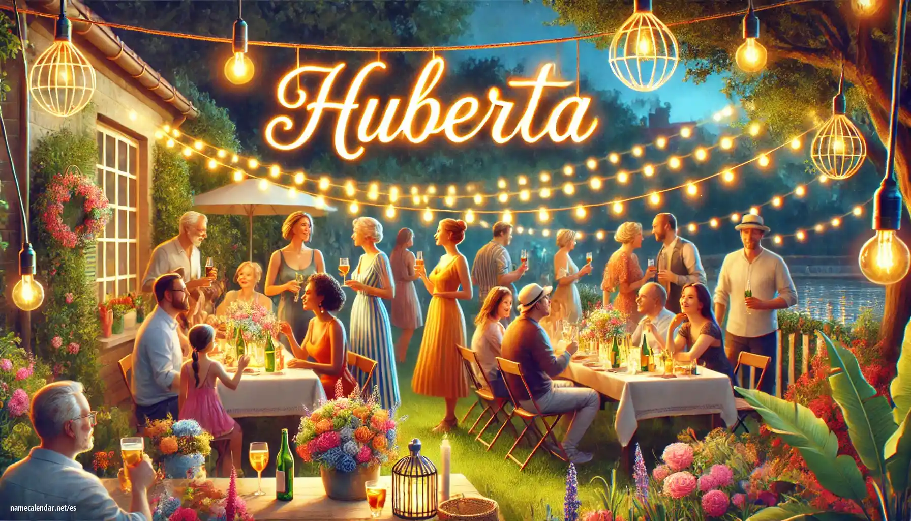 Celebración del onomástico y del nombre - Huberta