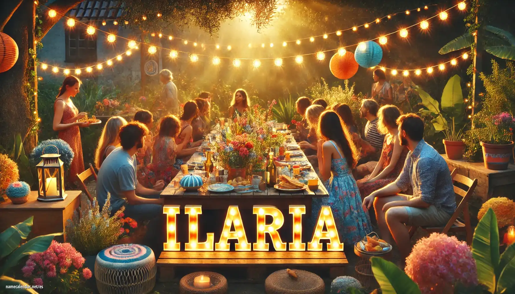 Celebración del onomástico y del nombre - Ilaria