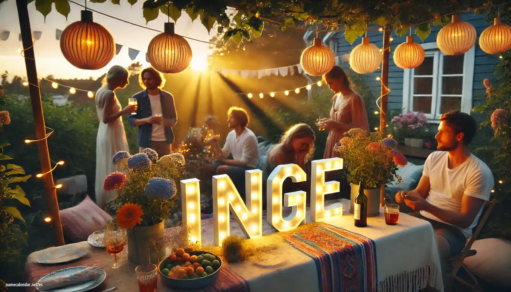 Celebración del onomástico y del nombre - Inge