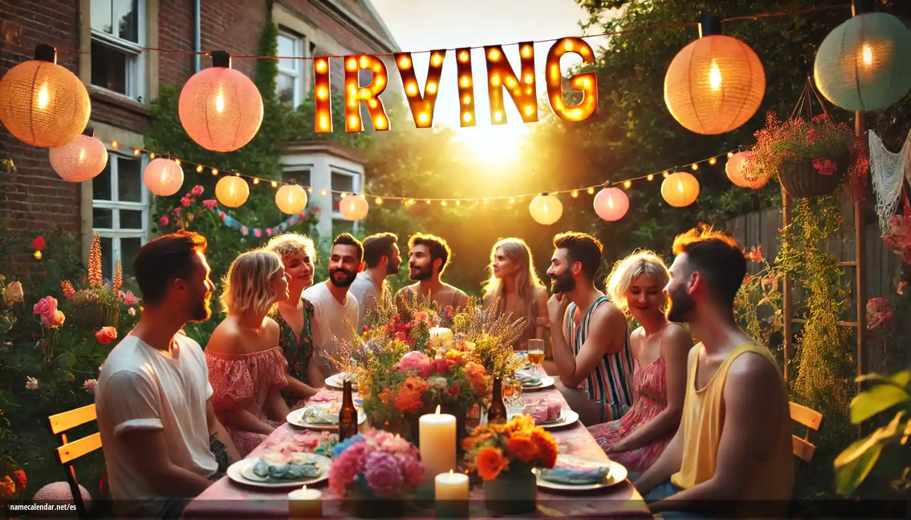 Celebración del onomástico y del nombre - Irving