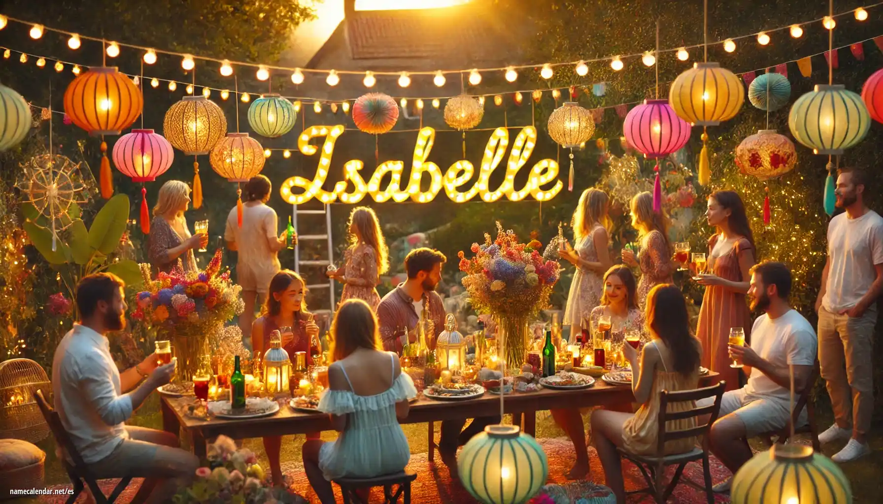 Celebración del onomástico y del nombre - Isabelle