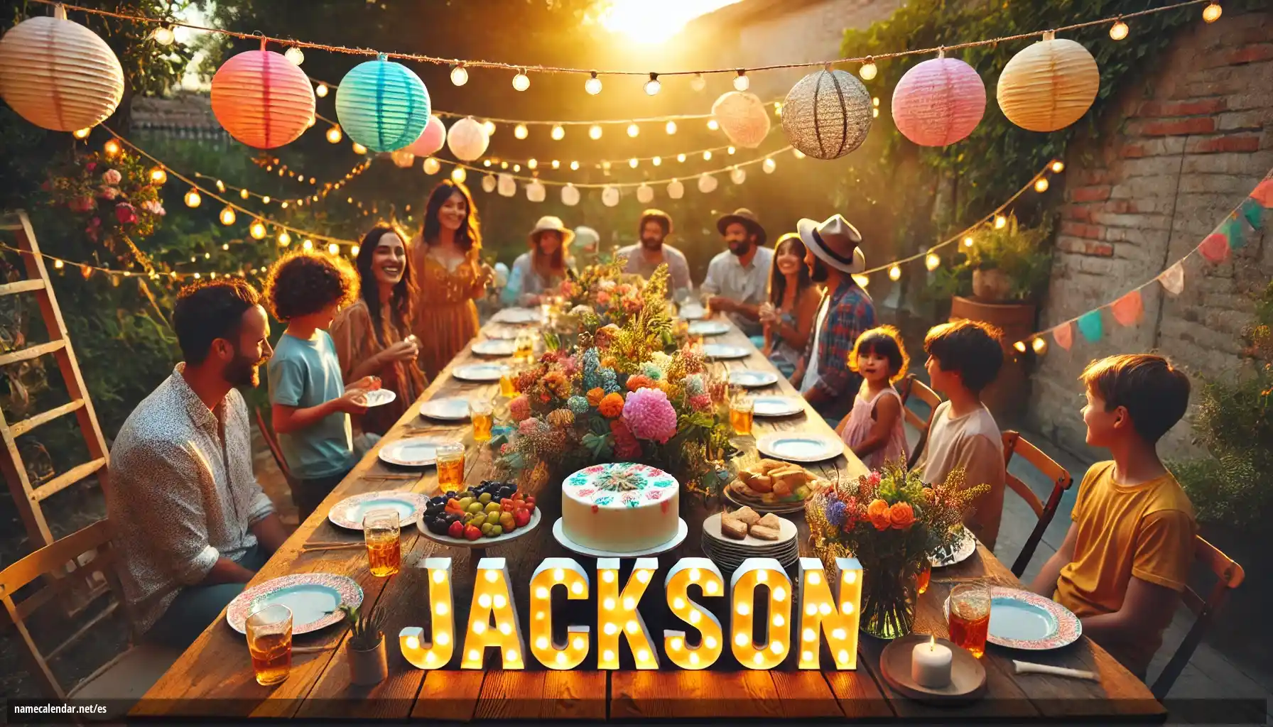 Celebración del onomástico y del nombre - Jackson