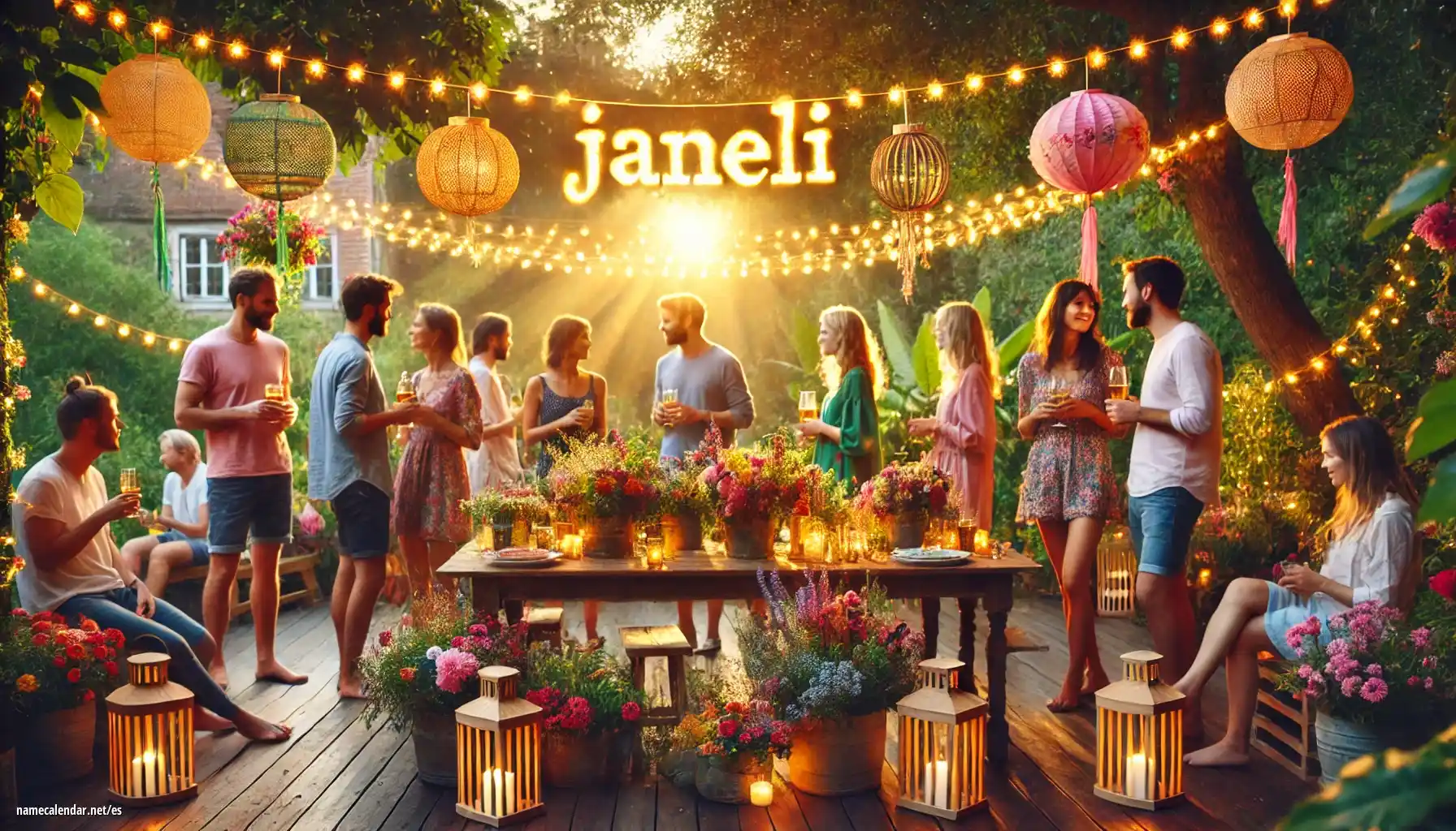 Celebración del onomástico y del nombre - Janeli