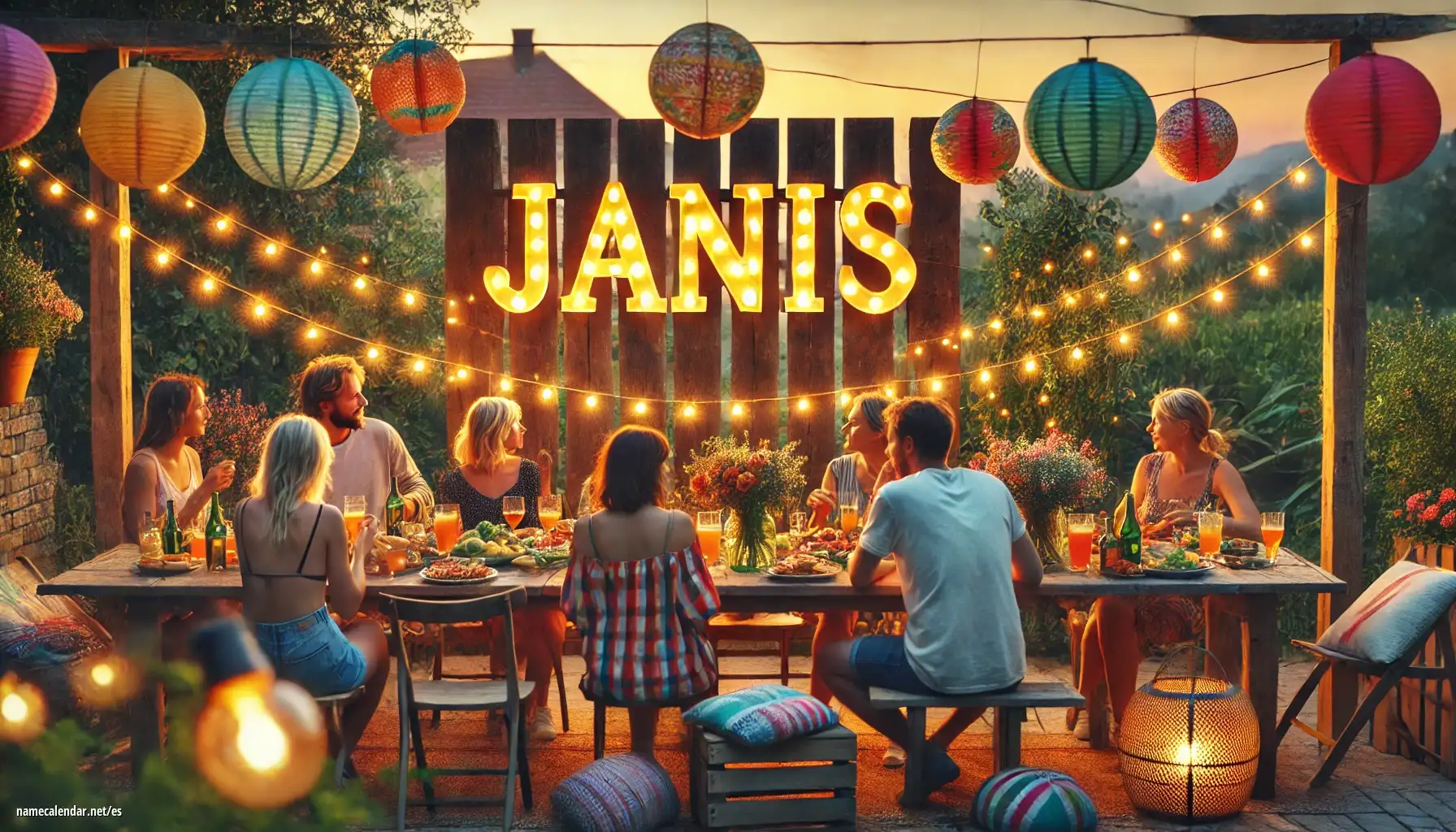 Celebración del onomástico y del nombre - Janis