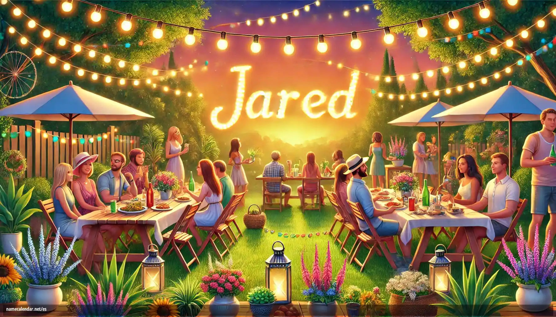 Celebración del onomástico y del nombre - Jared