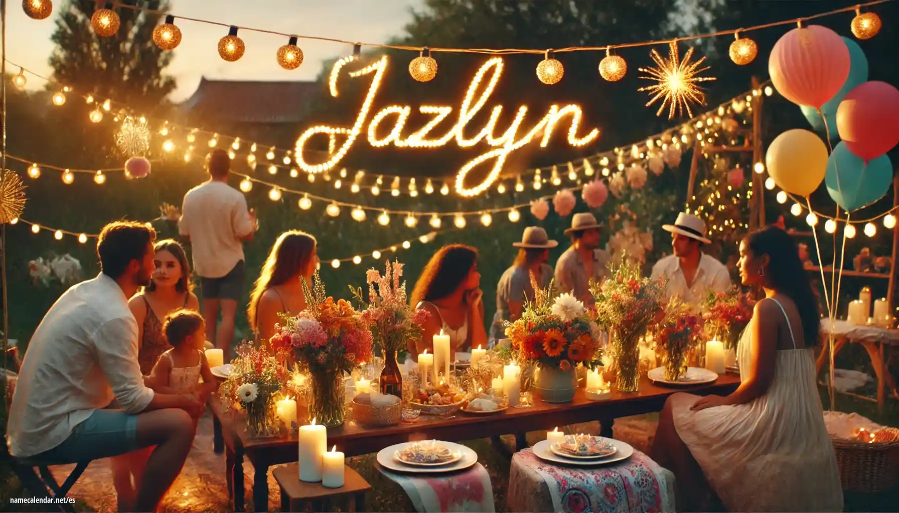 Celebración del onomástico y del nombre - Jazlyn