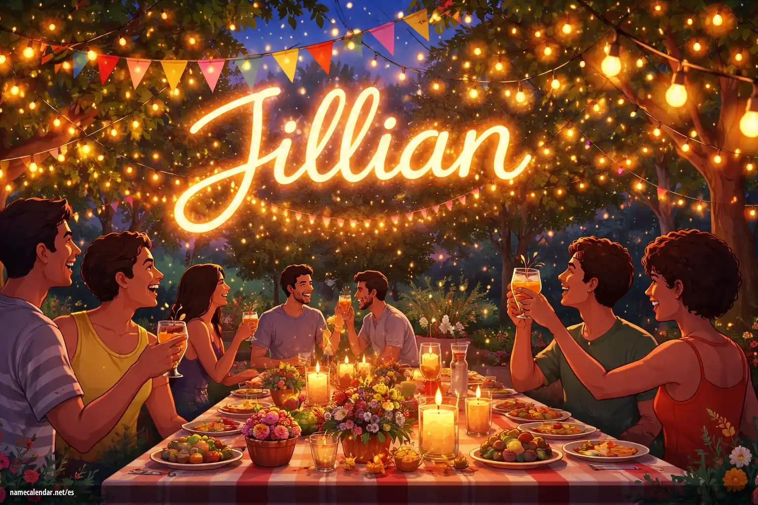 Celebración del onomástico y del nombre - Jillian