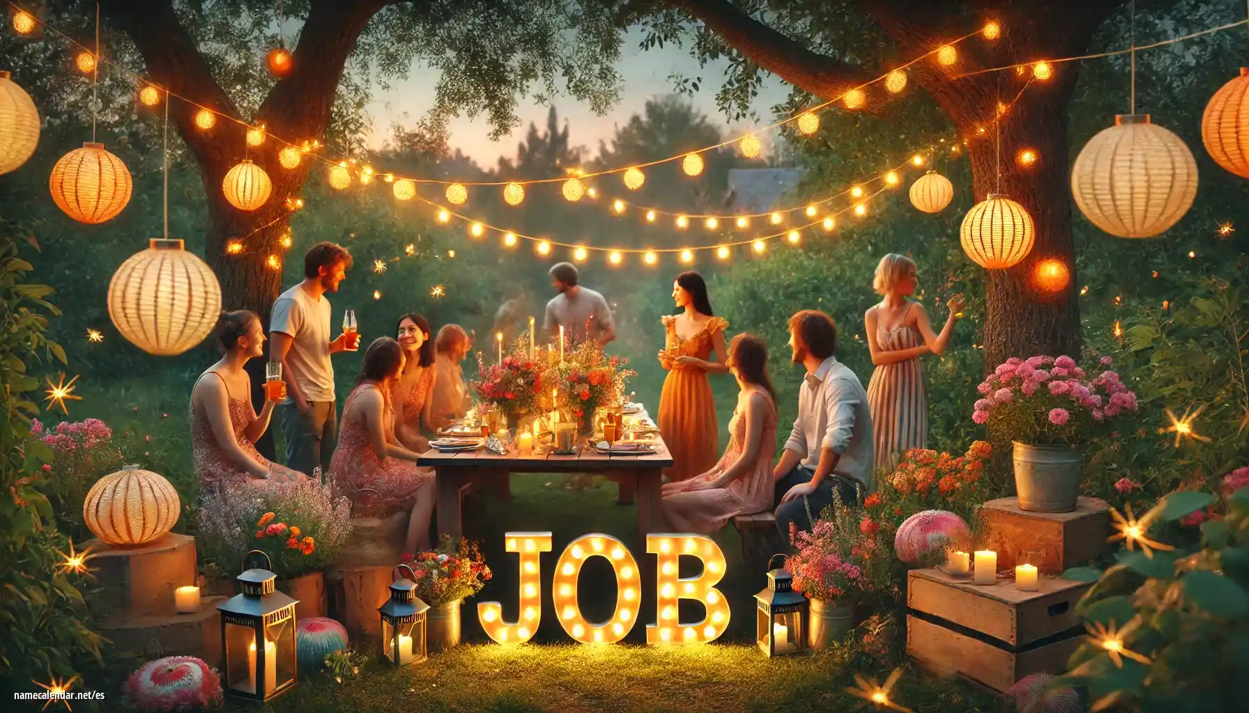 Celebración del onomástico y del nombre - Job