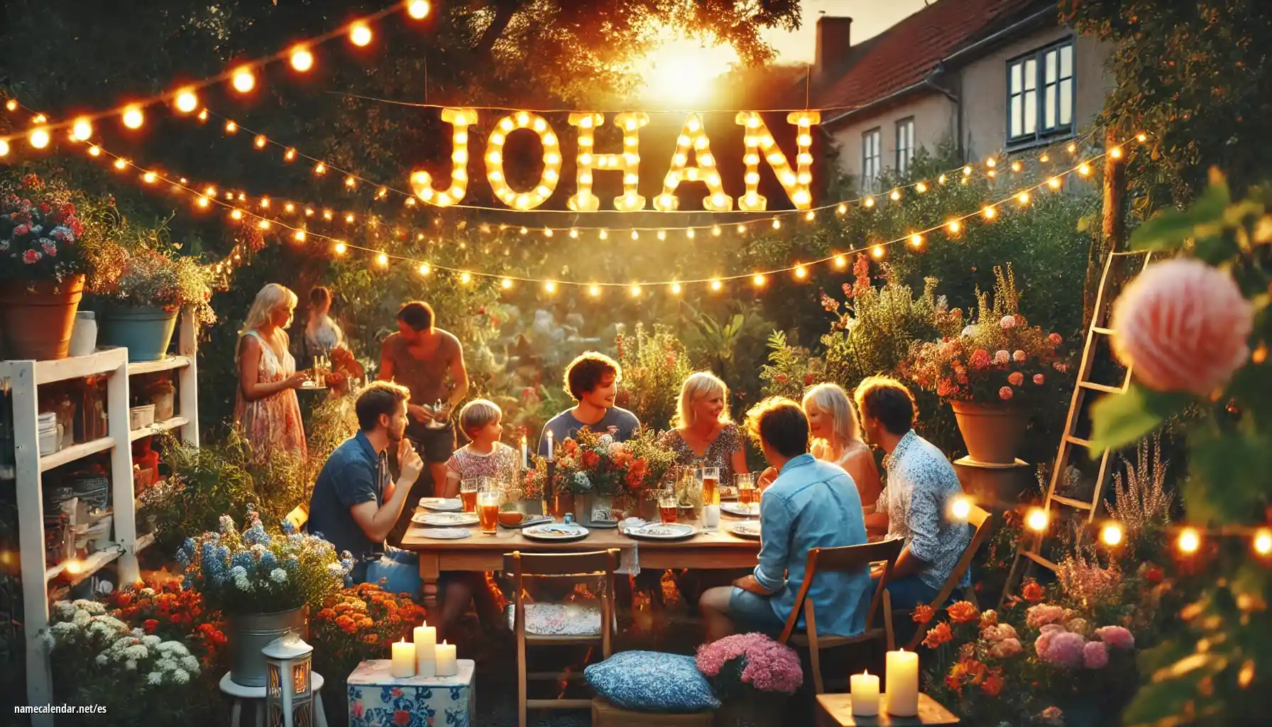 Celebración del onomástico y del nombre - Johan