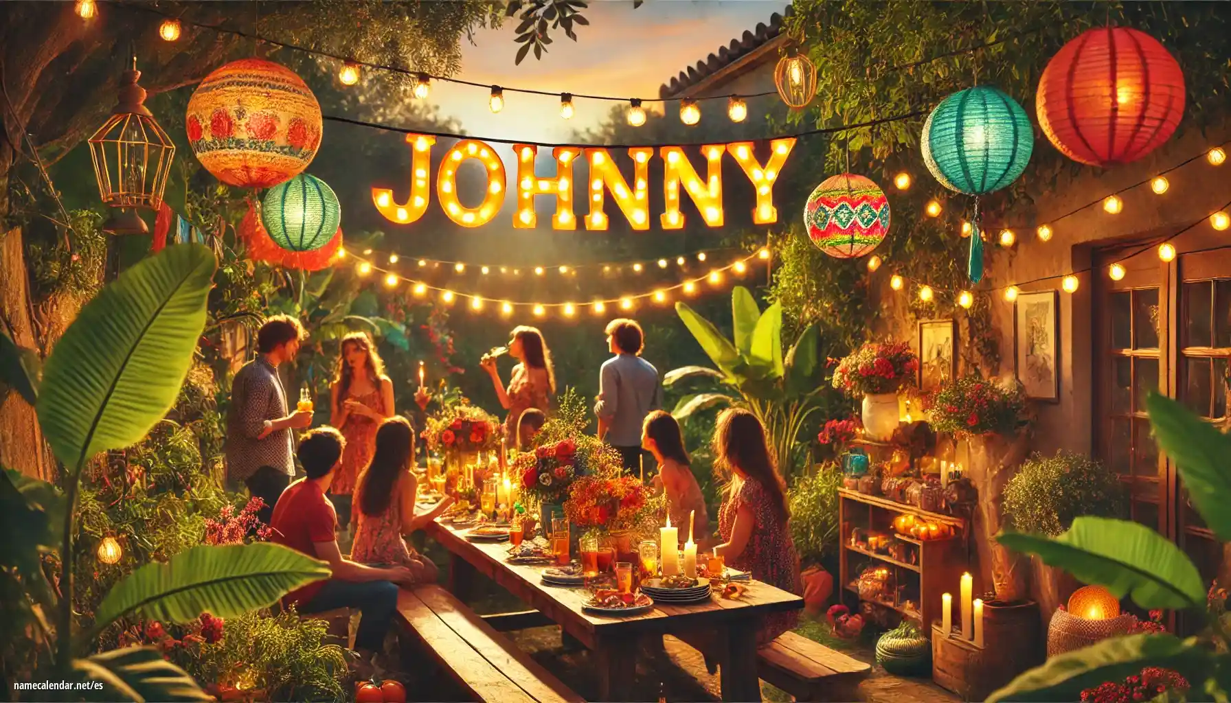 Celebración del onomástico y del nombre - Johnny
