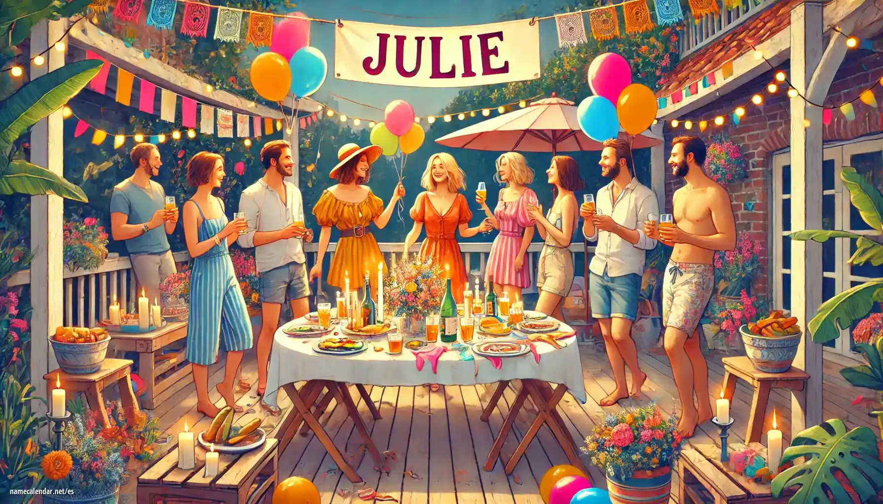 Celebración del onomástico y del nombre - Julie