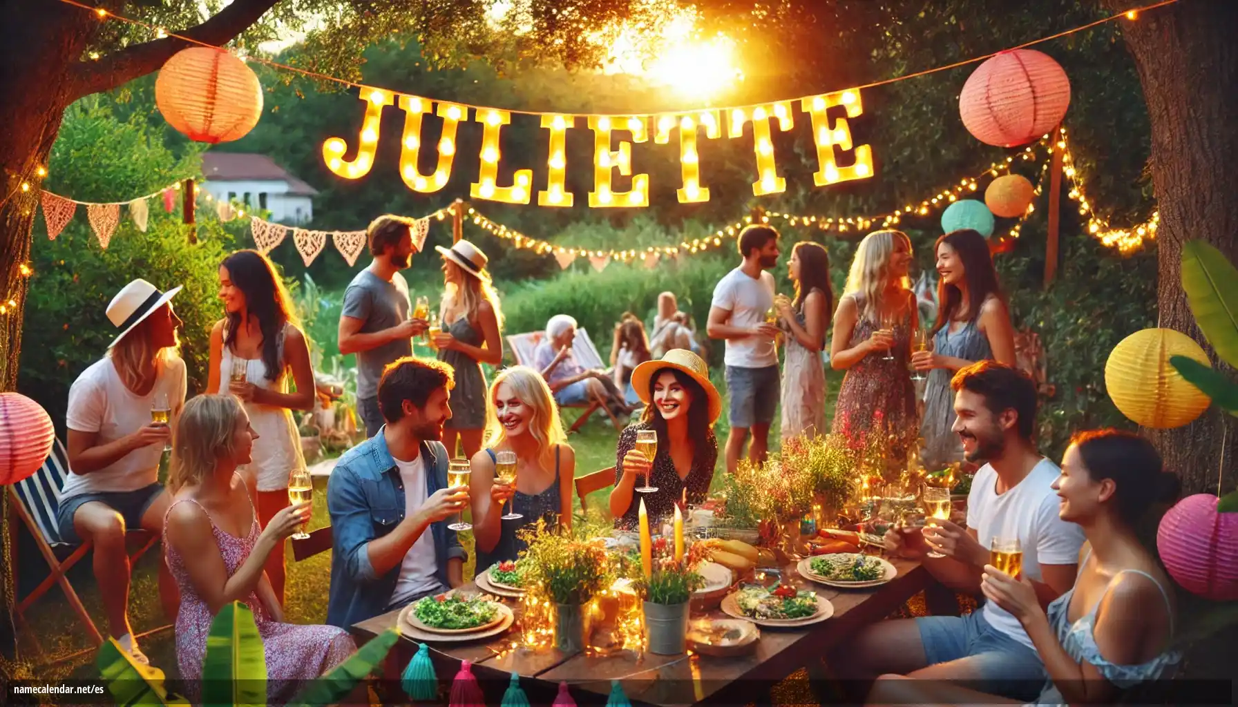 Celebración del onomástico y del nombre - Juliette