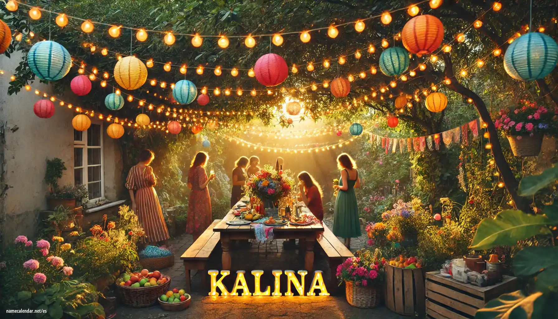 Celebración del onomástico y del nombre - Kalina